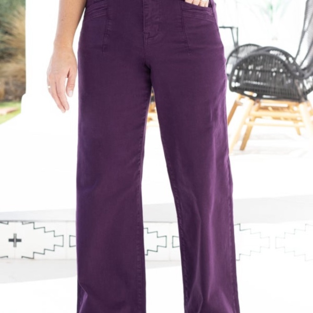Woman’s purple  size 15 wide leg mica jeans